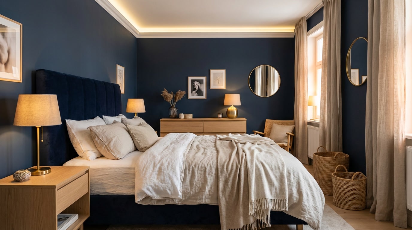 Chambre bleu nuit : idées déco pour une ambiance chic et apaisante