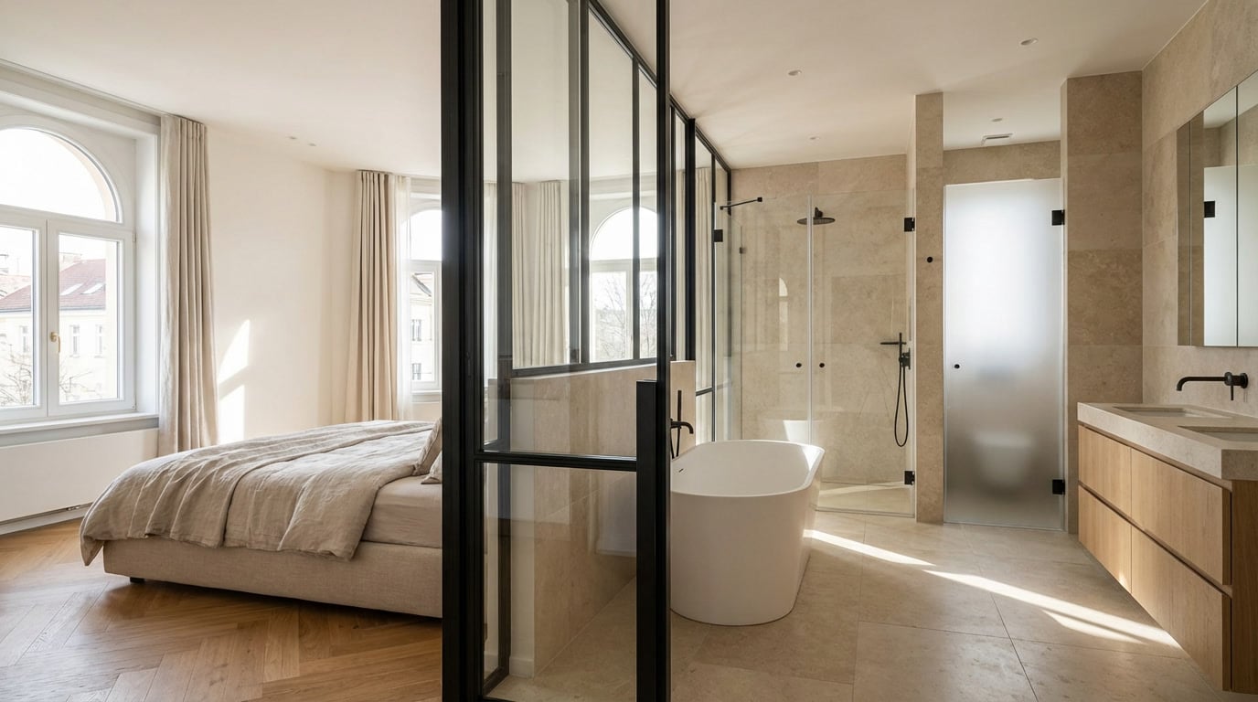 Salle de bain ouverte sur chambre : avantages, inconvénients et conseils pour un aménagement réussi