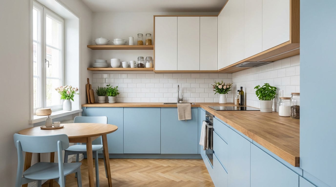 Cuisine bleue : l’art d’associer élégance et modernité dans votre intérieur