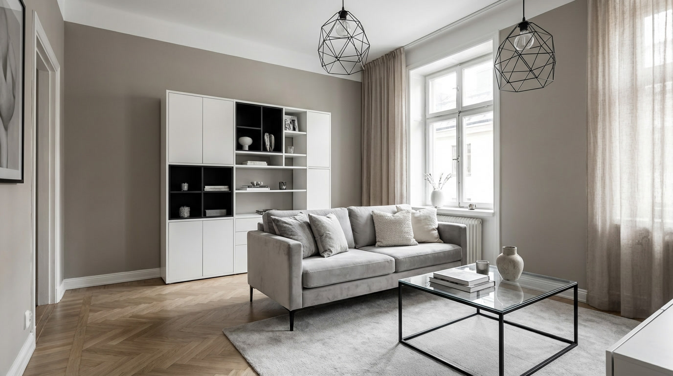 Déco salon gris noir et blanc : l’élégance intemporelle pour un intérieur moderne