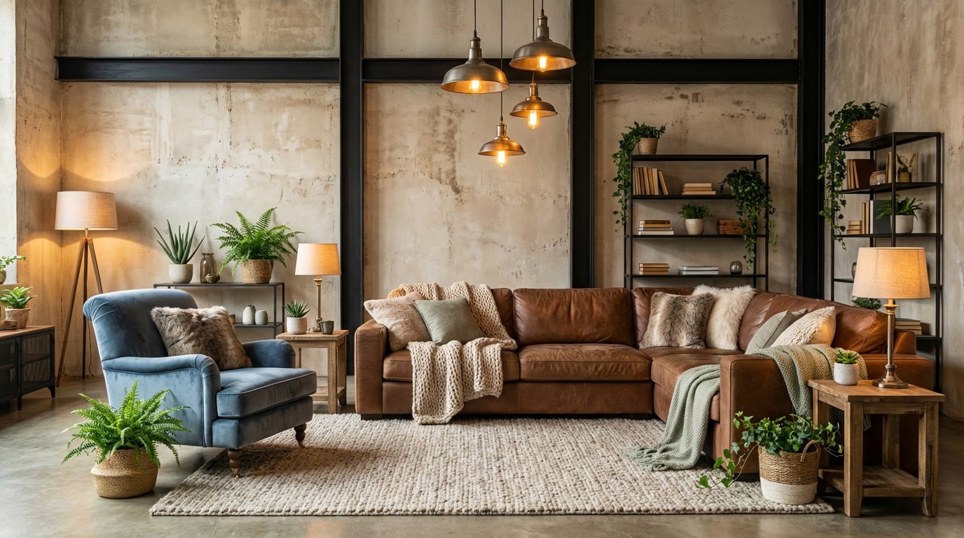 Déco salon industriel cocooning : le guide ultime pour un intérieur chaleureux et stylé