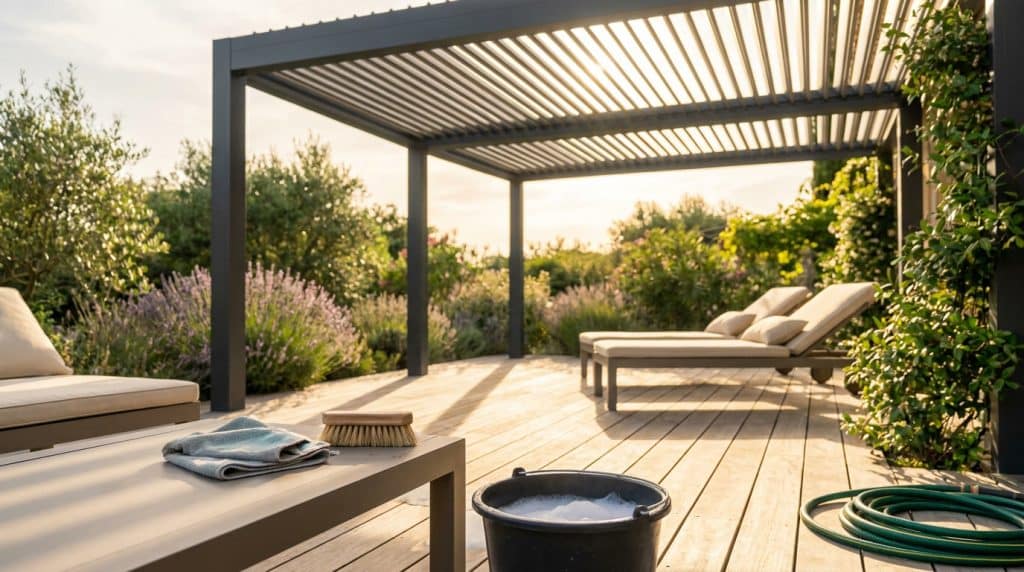 comment nettoyer une pergola bioclimatique