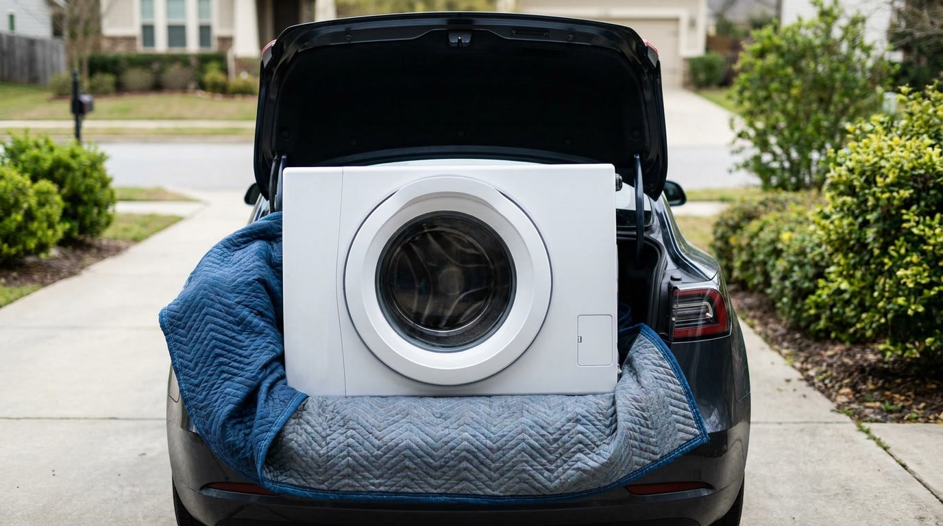 Peut-on coucher une machine à laver pour la transporter sans risque ?