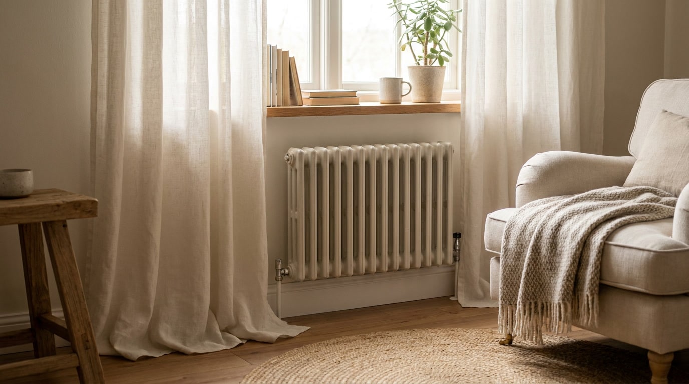 Rideau devant radiateur : guide complet pour une installation sûre et esthétique