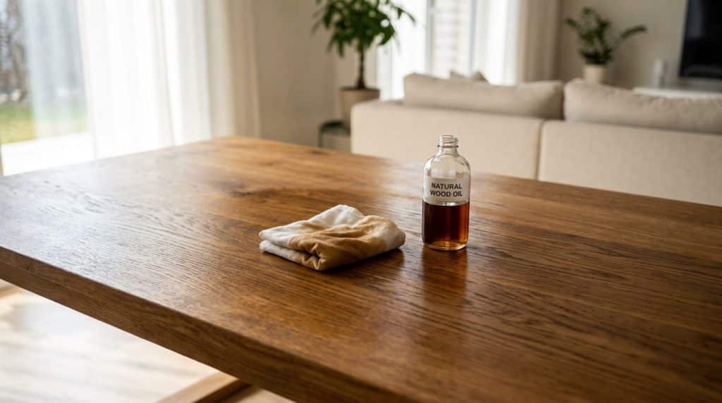 protéger une table en bois