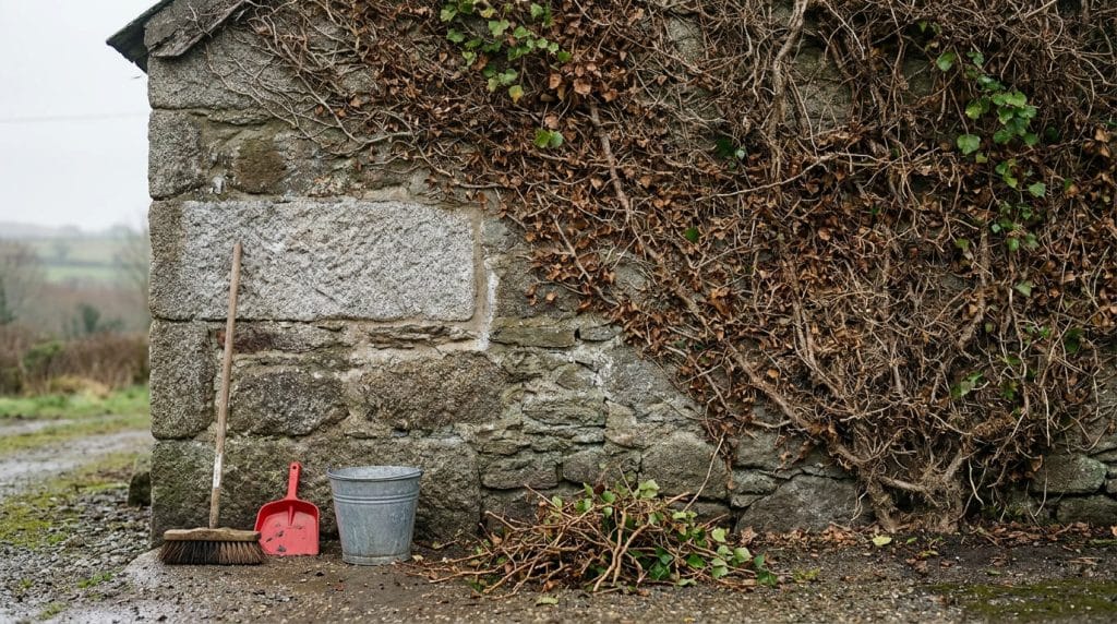 enlever les crampons de lierre sur un mur