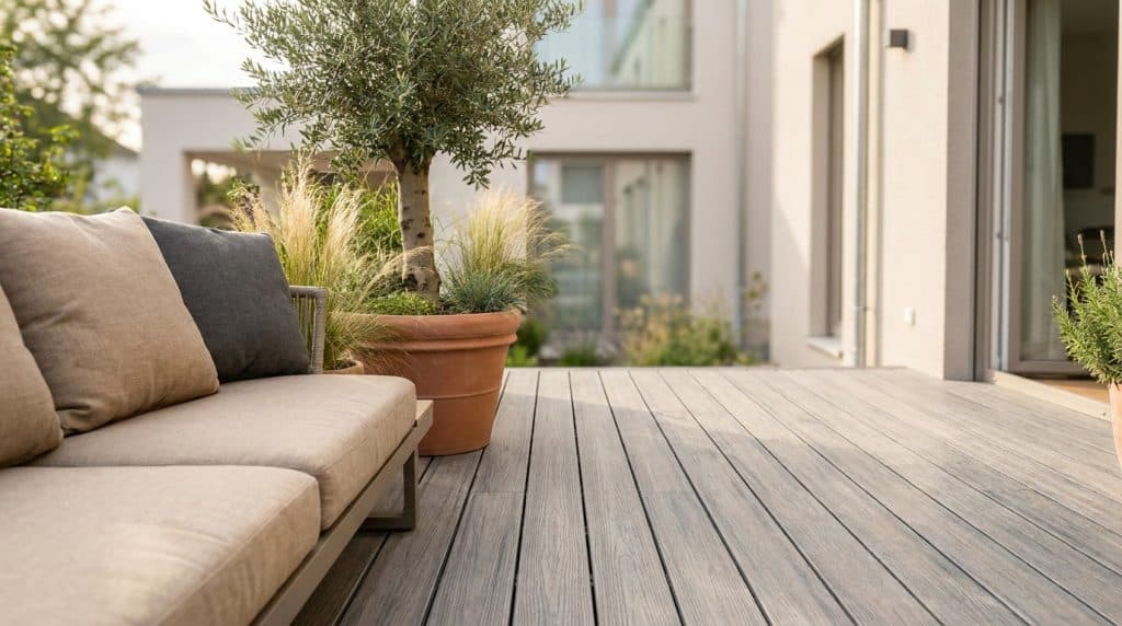 lame de terrasse composite TimberTech grey