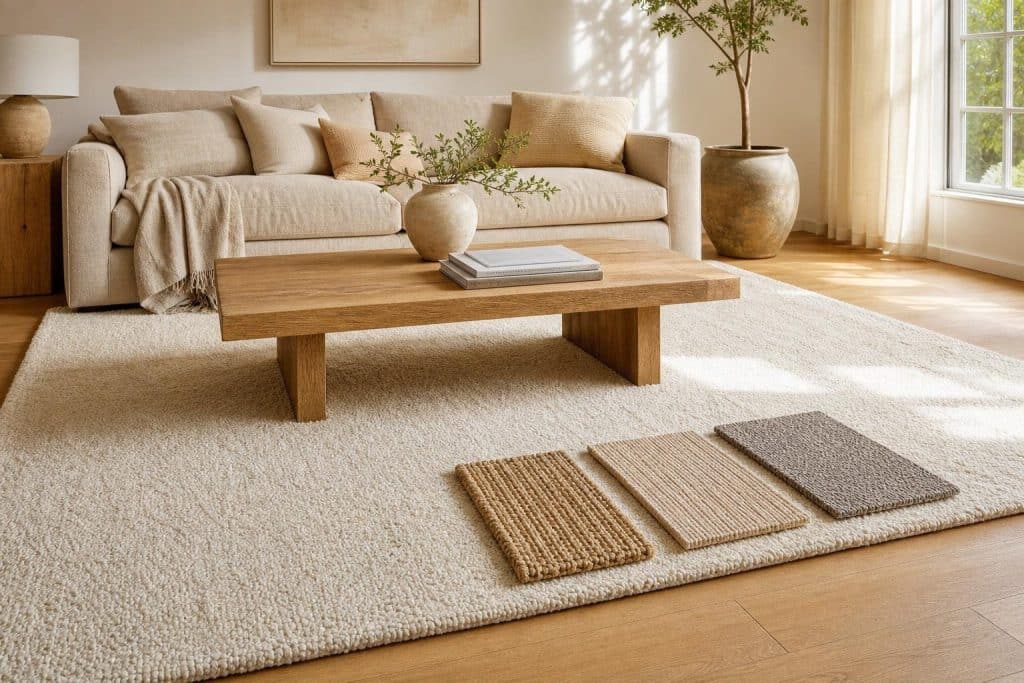 quel matière de tapis dans un salon